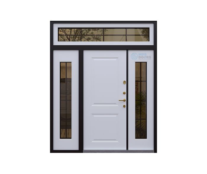 Входная дверь «Армада» с боковыми и верхней фрамугами