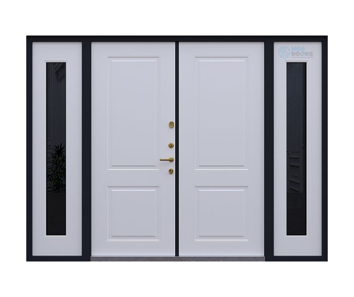 Входная металлическая дверь  «Lion» с остеклением и терморазрывом