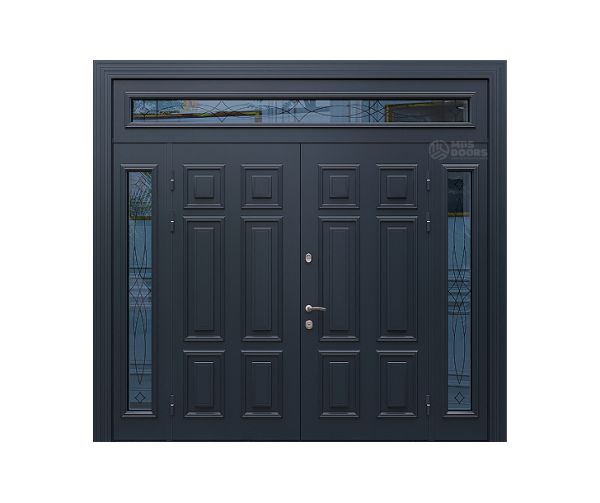 Входная дверь «Fusion» с верхней и боковыми фрамугами