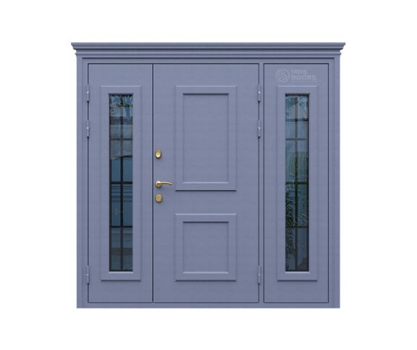 Входная дверь «Агора» двупольная с боковыми фрамугами