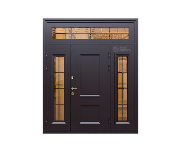 Входная дверь «Армада» с боковыми и верхней фрамугами