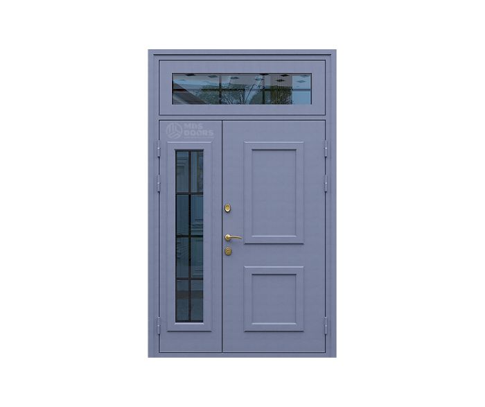 Входная дверь «Агора» с боковой и верхней фрамугой